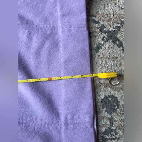VINTAGE Wool Pencil Skirt Women’s Size 26 Lilac Office Feminine Colourful Lined - Picture 7 of 7